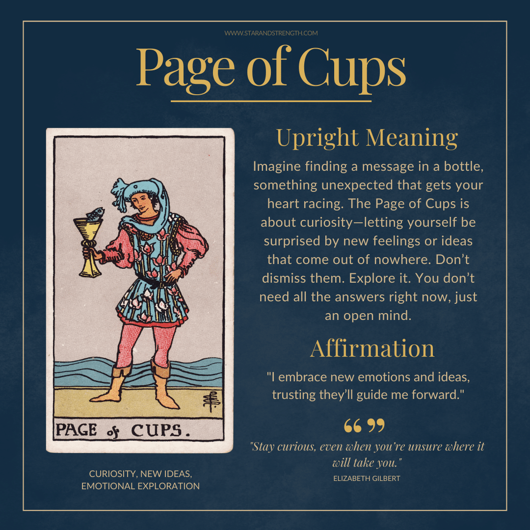 What should I do when I get page of cups as advice？ Open your heart now!