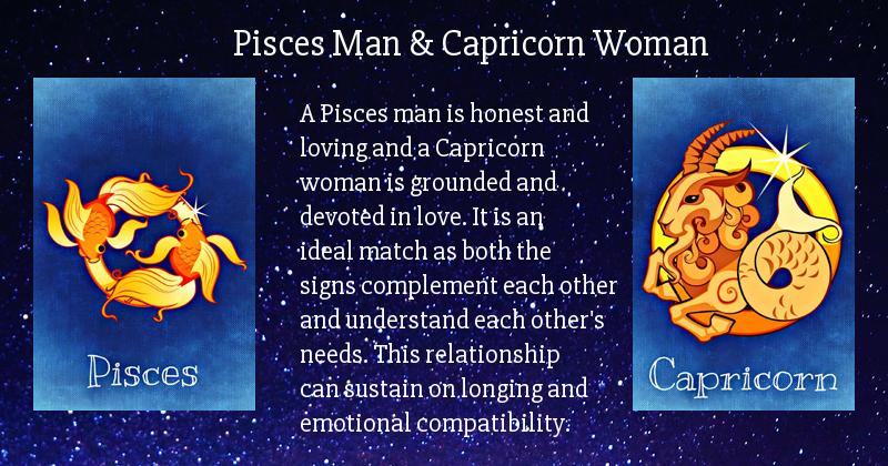 Whats in Pisces man and Capricorn woman love horoscope for their relationship？