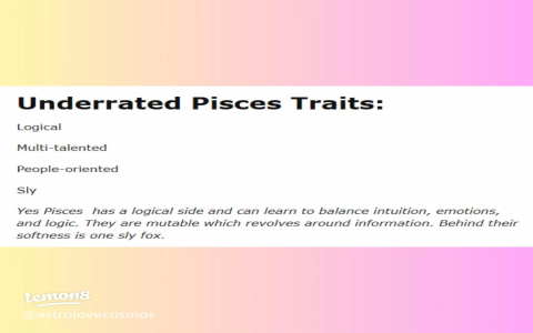 What makes pisces personality female unique？ Find out now!