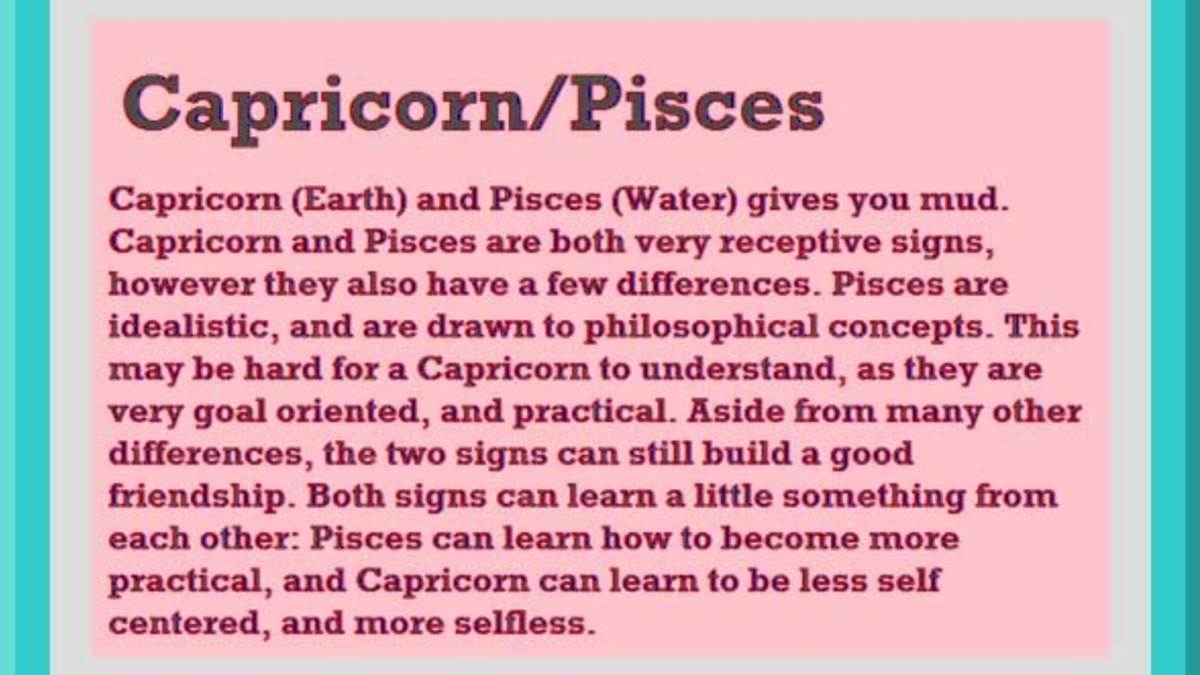 Are Capricorn man and Pisces woman compatible in relationship？ Check these signs!