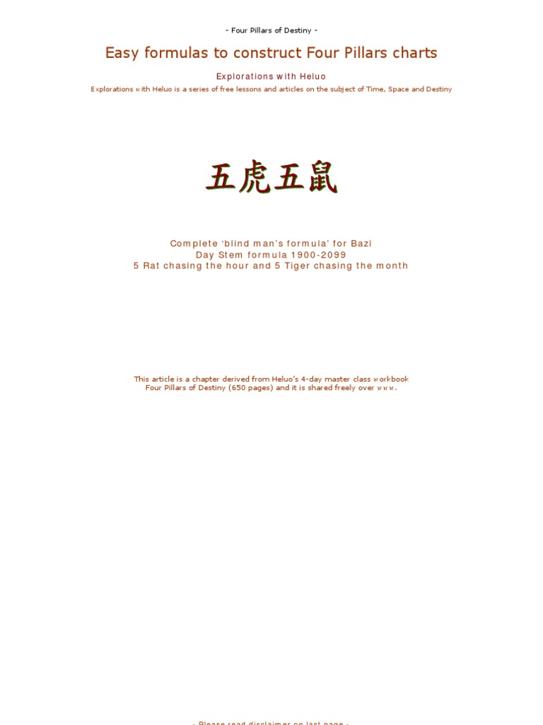 The best method for month pillar calculation year stem？ We break down the formula!