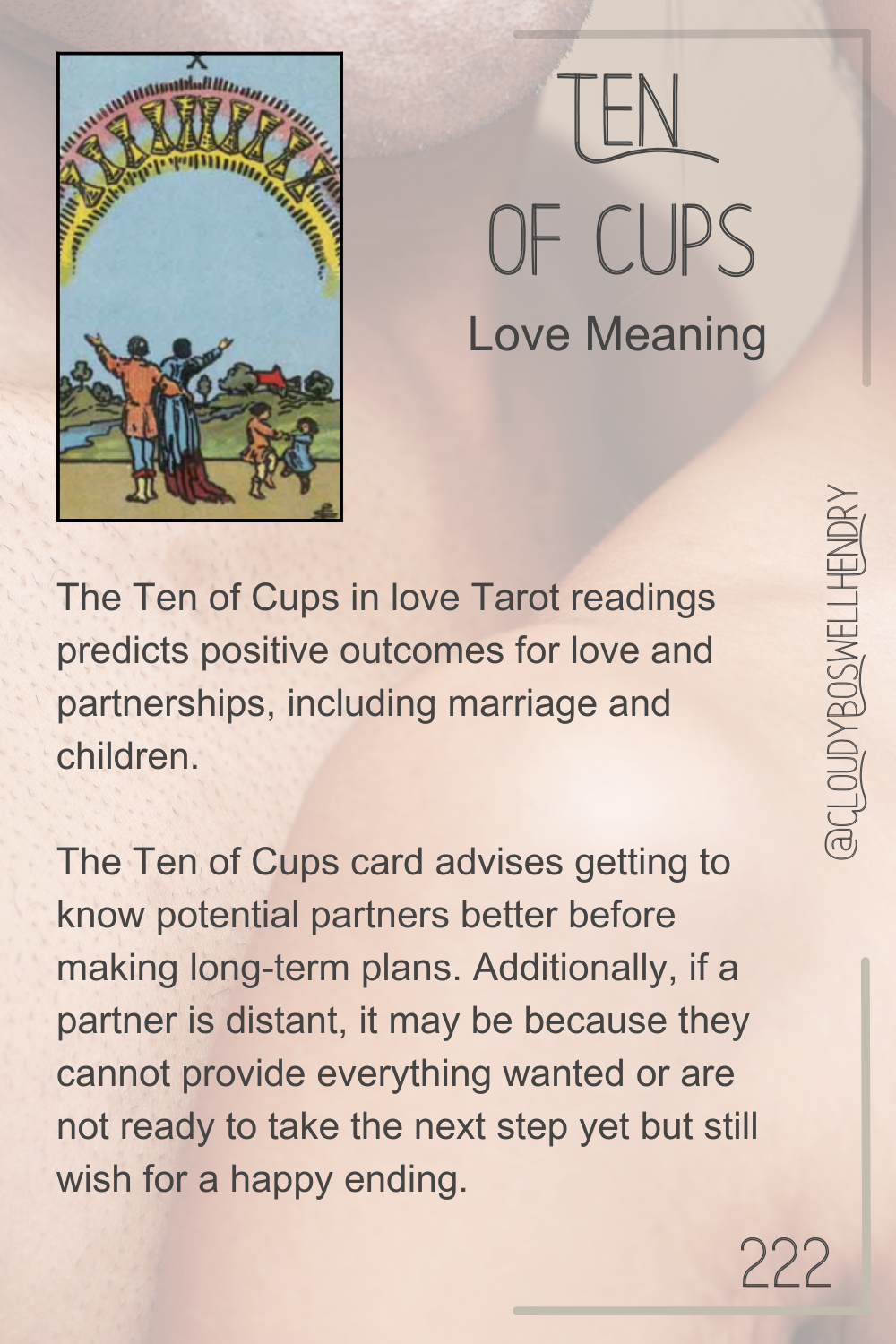 Ten of Cups Love Outcome： Is this your ultimate relationship happily ever after？