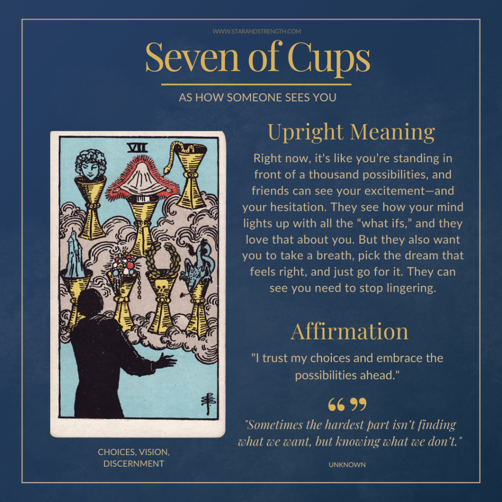 What does 7 of cups as advice mean? Uncover the hidden message!