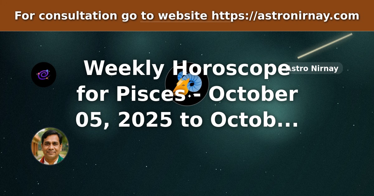 Is pisces luck this week favorable？ Analyze the astro data!