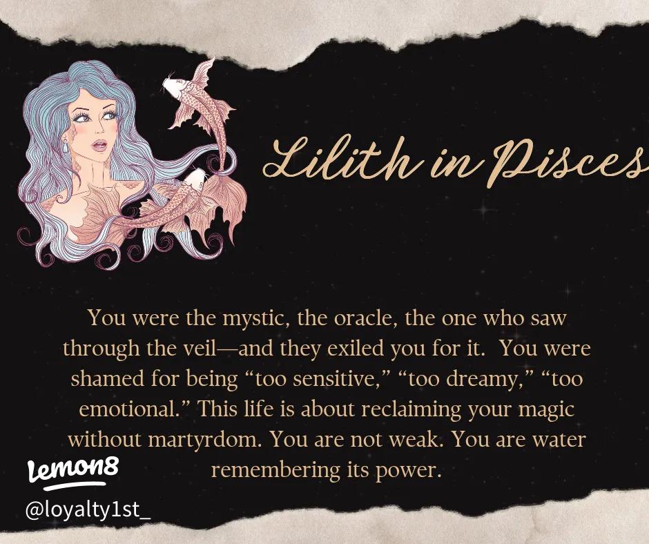 Lilith in pisces traits： Are they a blessing or a curse？