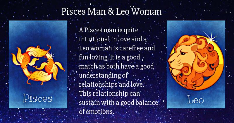 pisces man leo woman sexually compatible