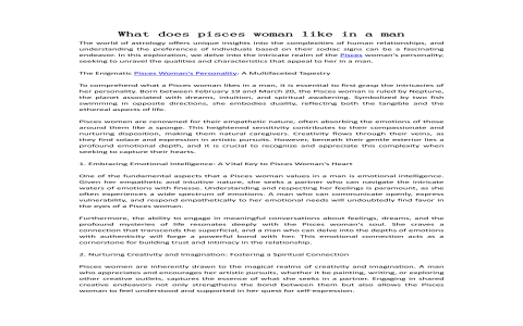 Pisces moon woman traits： How do they affect relationships？ Learn more!