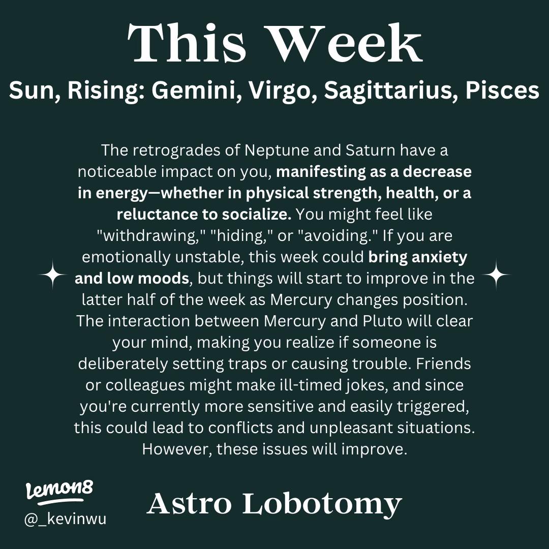 Is this going to be a tough week for Pisces？ Read the insightful cafe astrology weekly pisces report now! Avoid unexpected problems and drama easily.