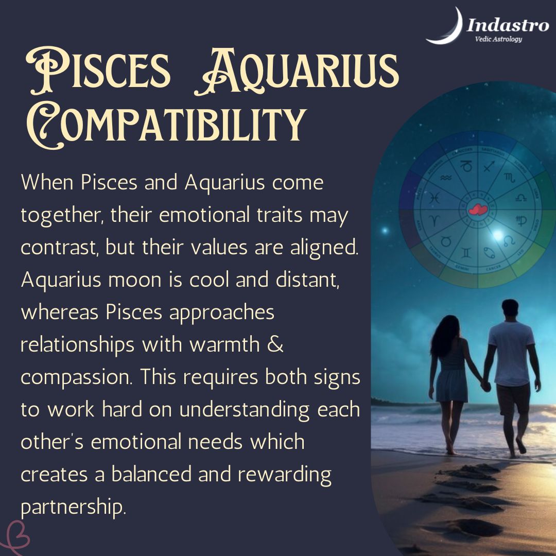 Aquarius and Pisces moon compatibility explained： Key points to know!
