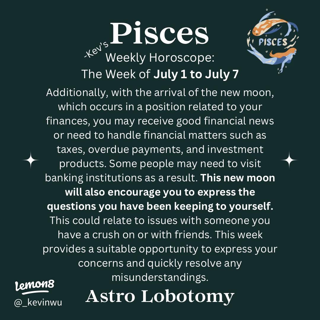 Your Dark Pixie Pisces Weekly Reading Just Dropped： What to Watch Out For