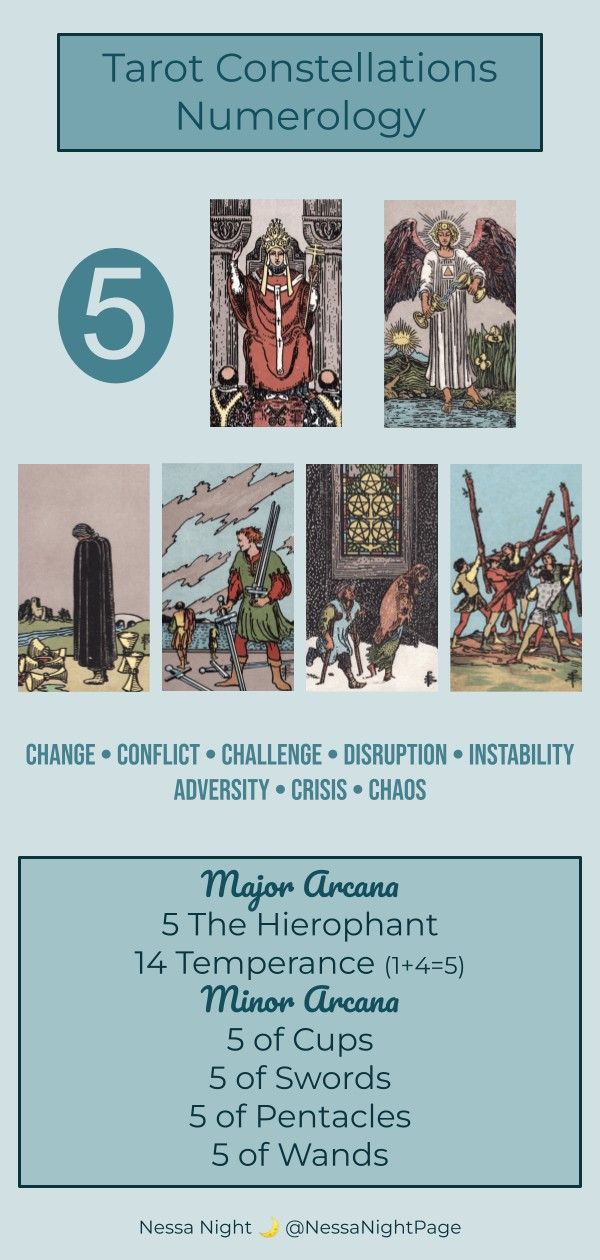 5 in tarot numerology