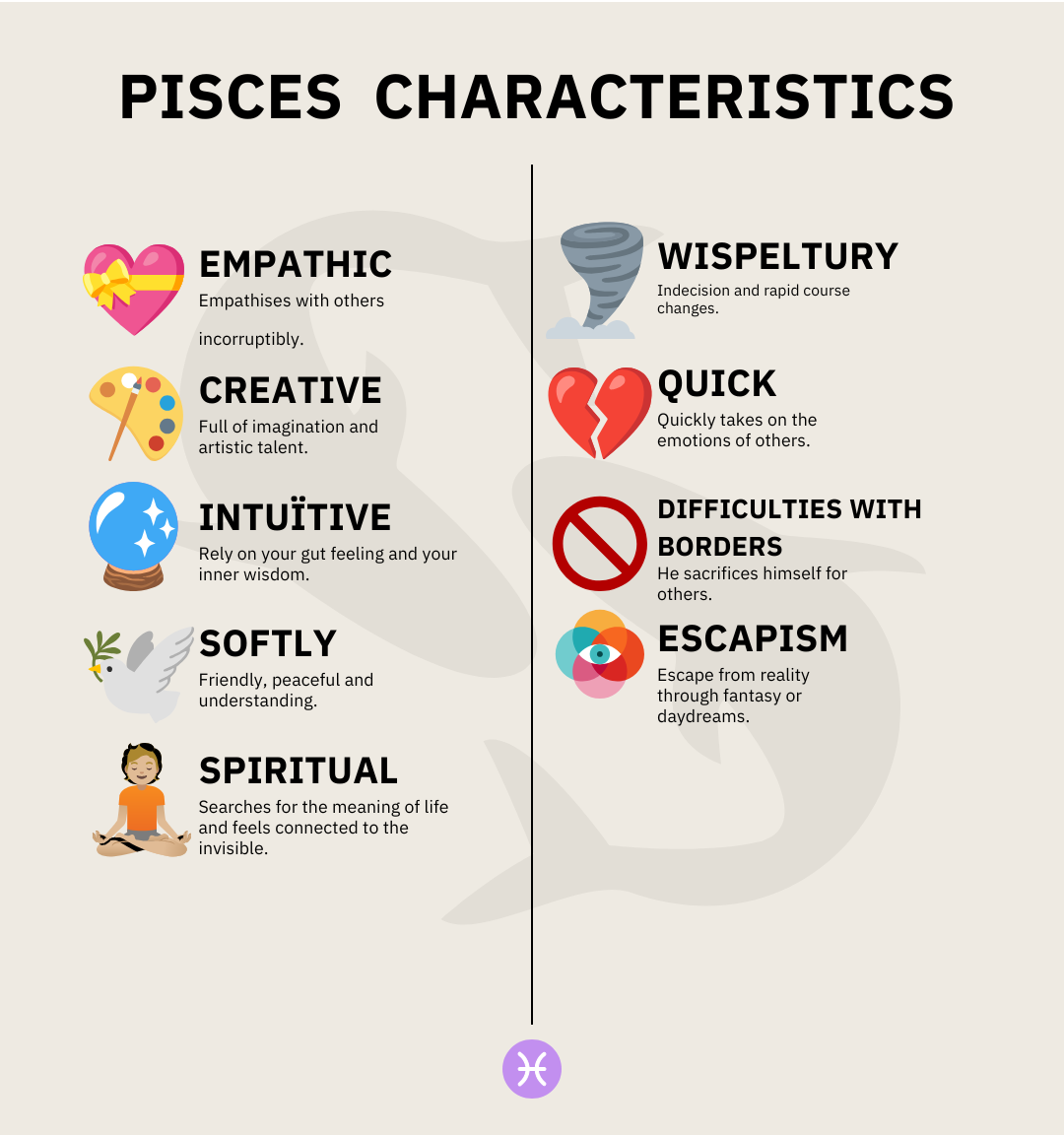 How to recognize pisces personality negative traits in others？ A simple guide!