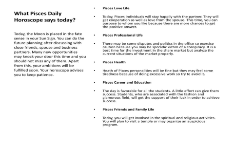 Is Pisces this week horoscope in your favor？ Analyze the signs!