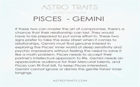 Experts reveal how to make a Pisces and Gemini relationship work： Avoid these 5 common mistakes they often make.