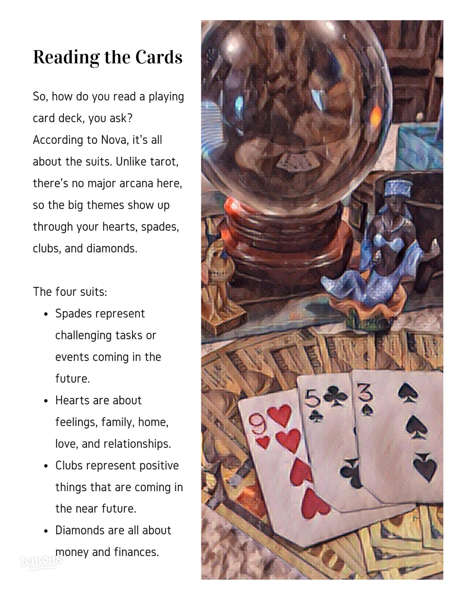 What can free card readings with playing cards tell you? Discover the secrets!