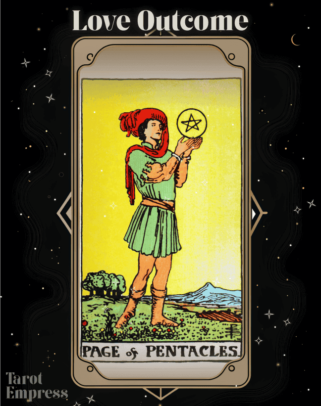 Interpreting the page of pentacles as outcome: What new practical success does it promise?