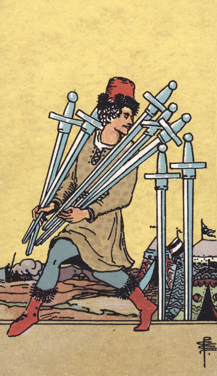 The Seven of Swords in a love reading？ (Understand if it means betrayal or self-deception)