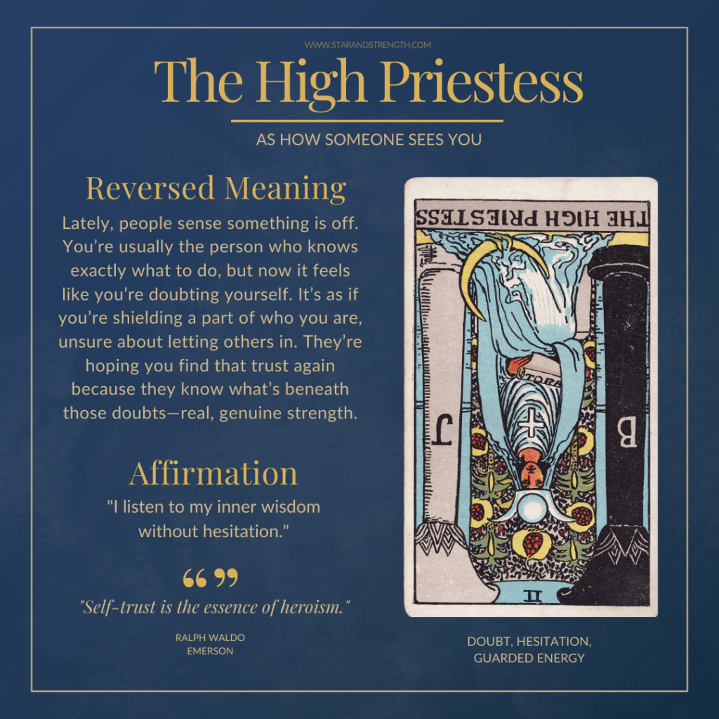 The High Priestess as a Person Reversed： Understand This!