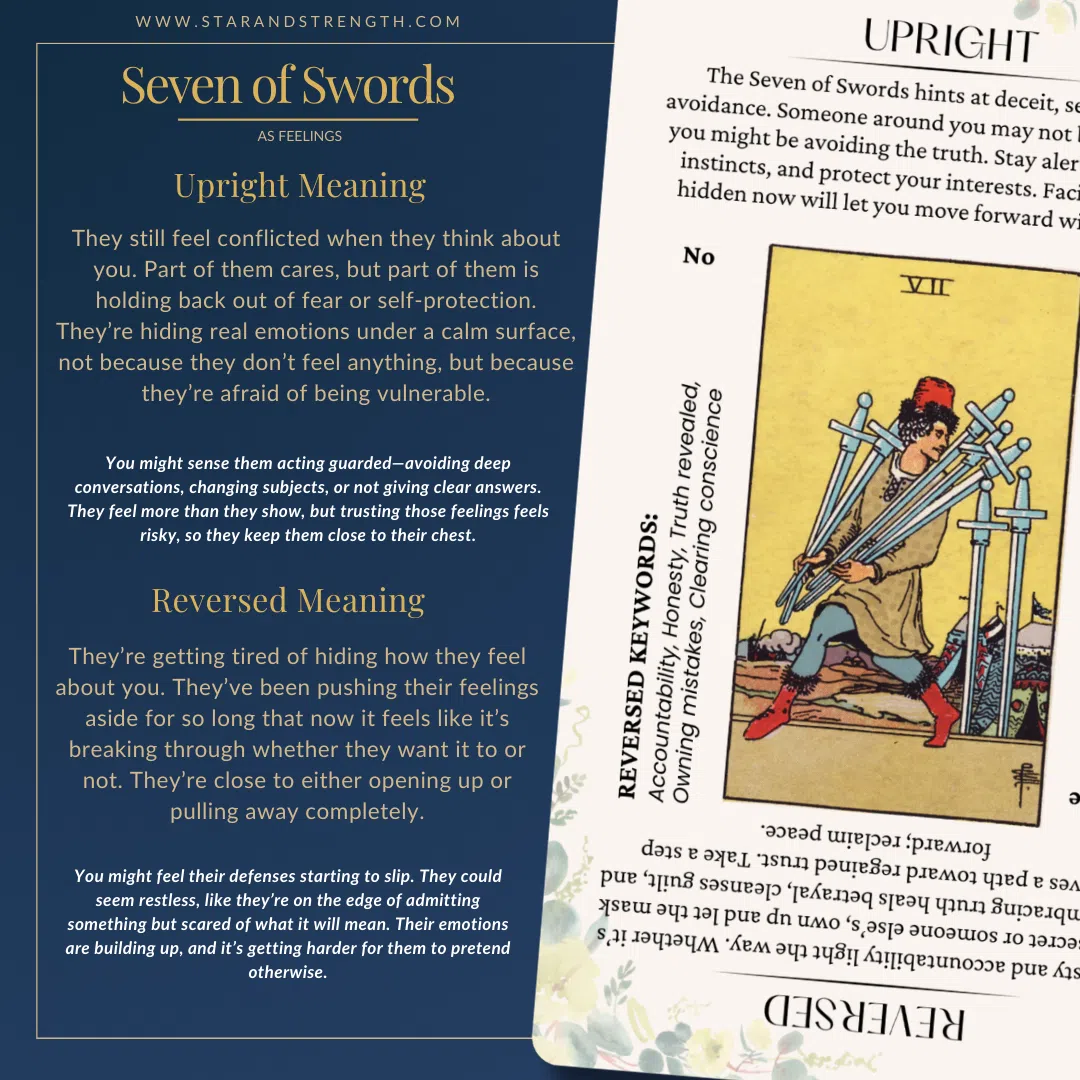 Seven of Swords future reversed： Will you finally face the truth？