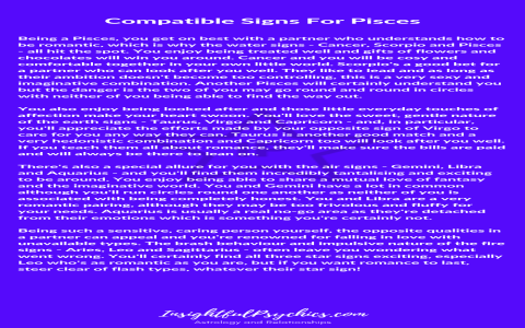 Best sign for Pisces (Top match revealed)