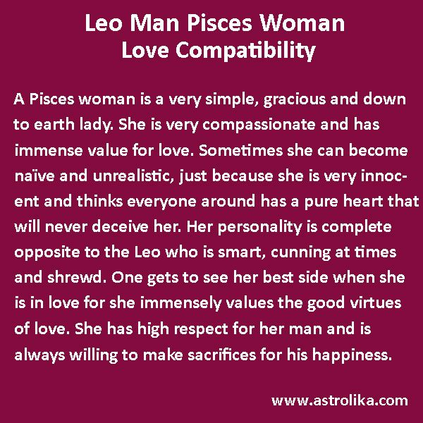Leo Man and Pisces Woman Love: Is it a good match?
