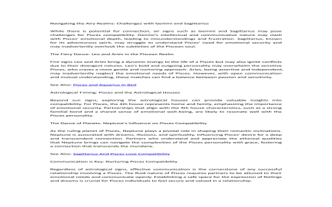 Leo Pisces： Understanding Their Unique Dynamic!