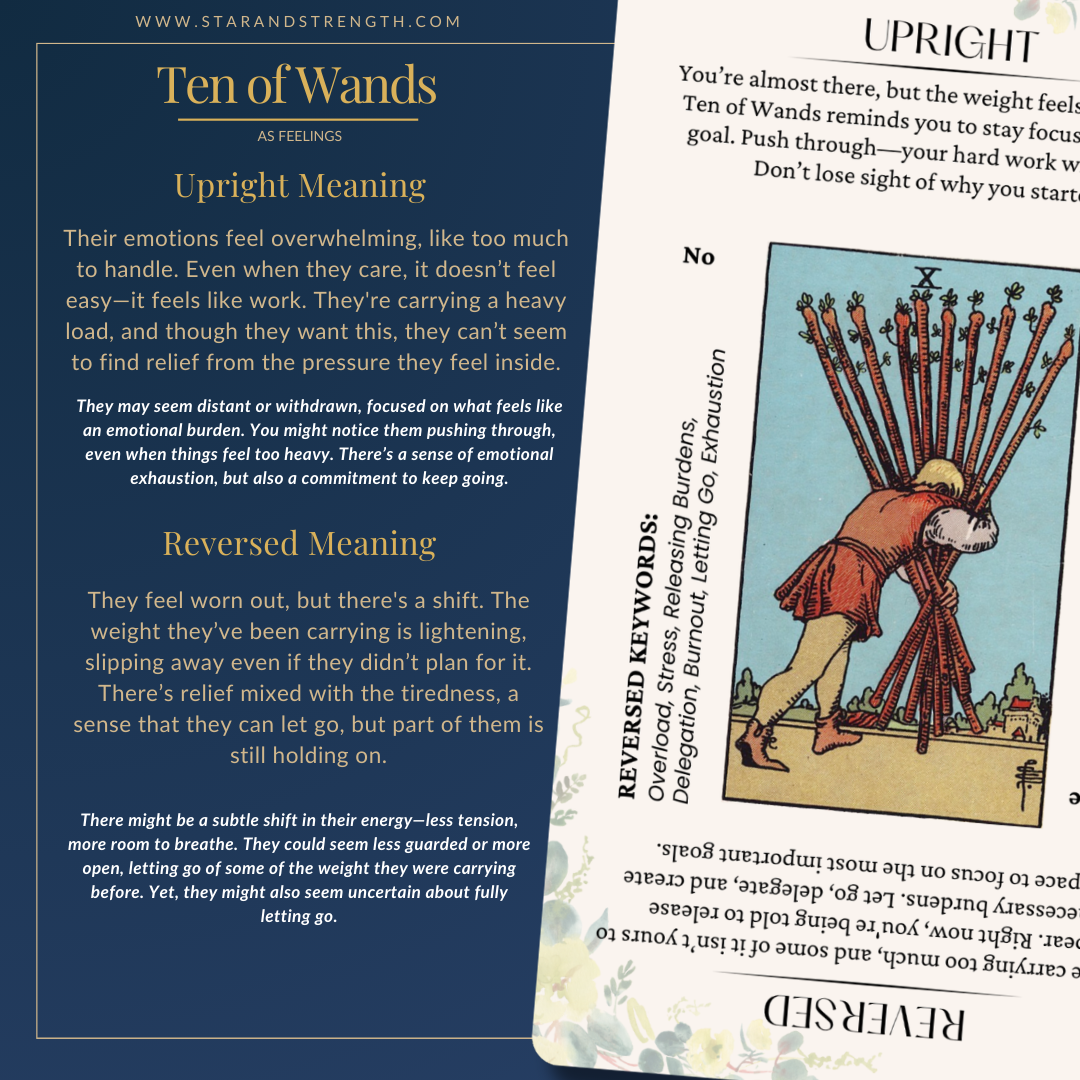 The 10 of wands as feelings explained (Stop carrying that weight)