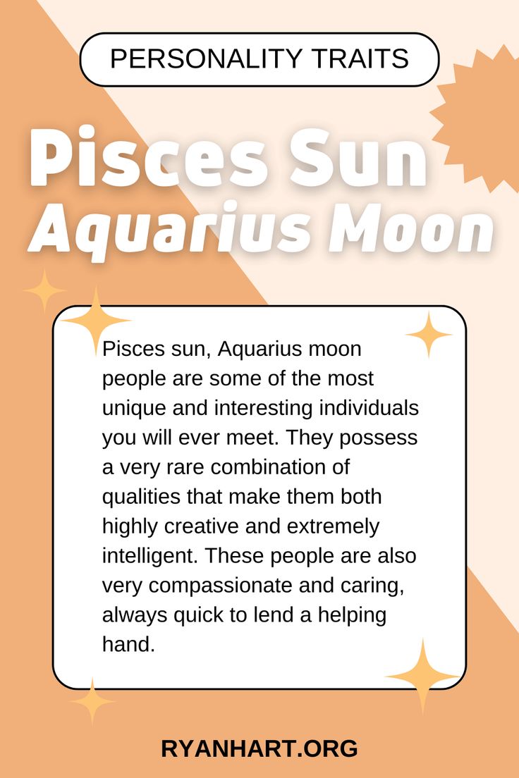 Pisces Sun Aquarius Moon Personality： Your true nature.