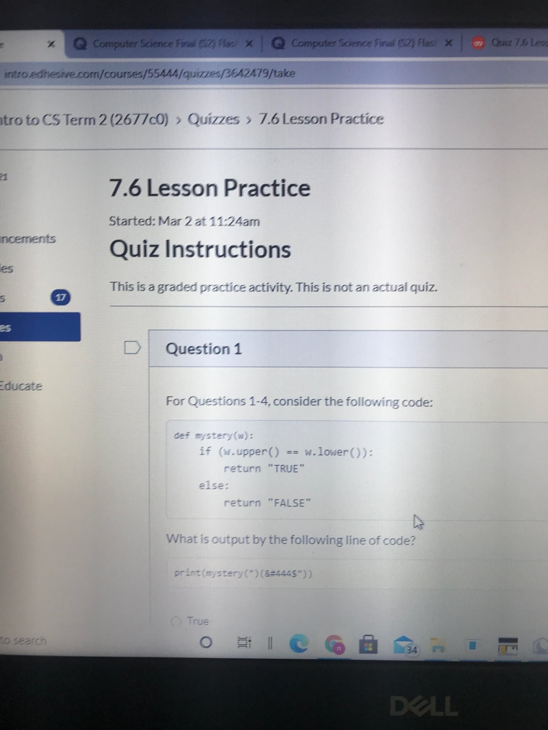 7.6 4 practice questions (Try)