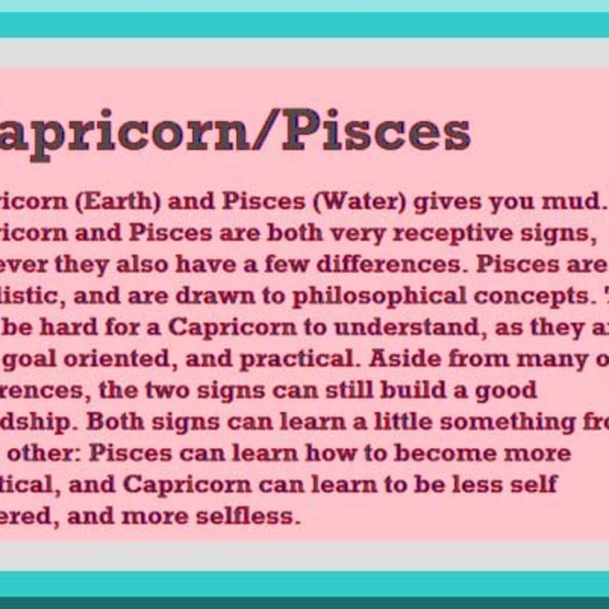 Capricorn Male and Pisces Female Compatibility： Can this pair last？