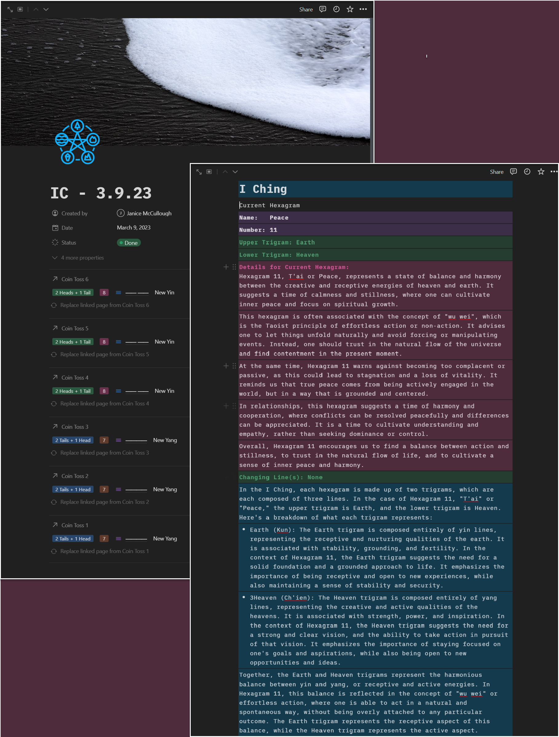 Iching Hexagram 11 for life： (Apply its lessons today)