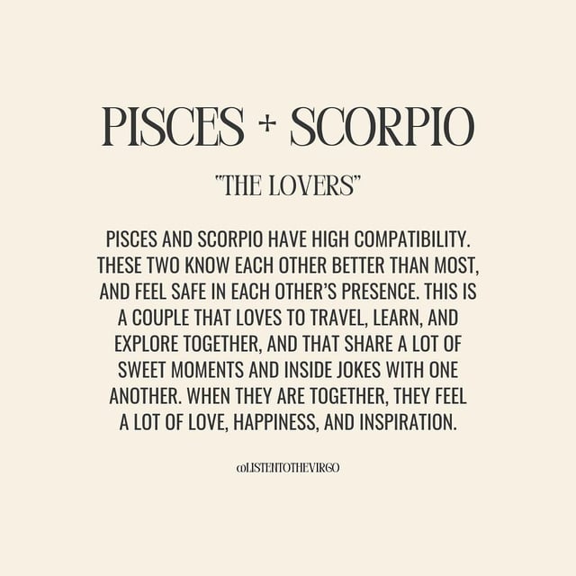 What is the compatibility between Pisces and Scorpio？ (Learn all the facts!)