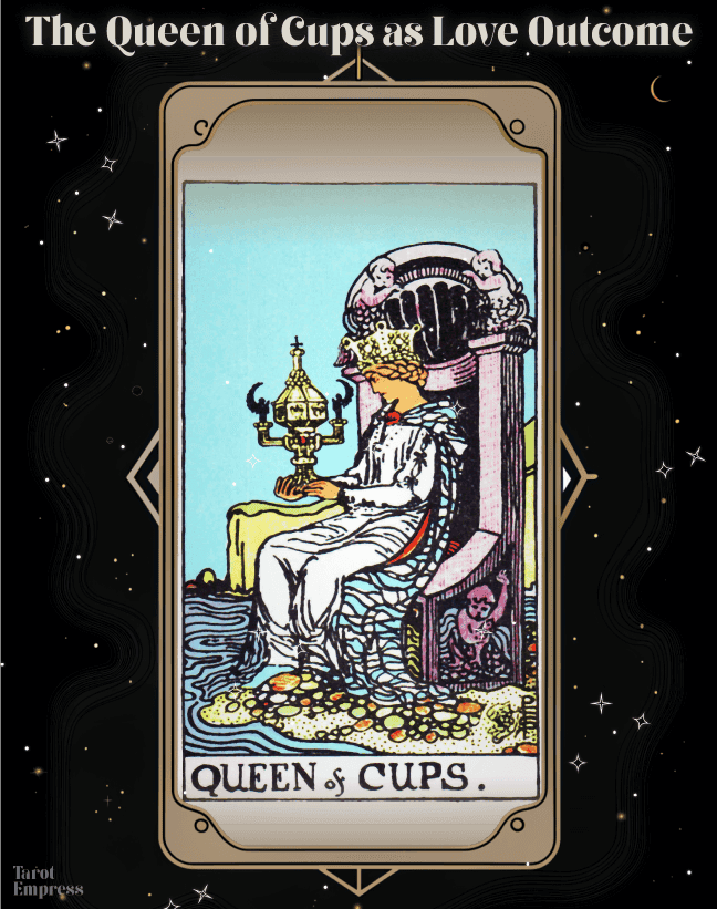 Queen of Cups Love Outcome： Find out your love destiny!